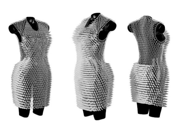 3D打印衣服越來越普遍 服裝設(shè)計專業(yè)學(xué)生3D打印裙子_e鍵3D打印服務(wù)