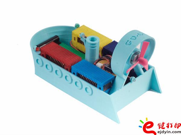 3D打印空氣推進船,3d打印培訓課程方案作品展 中小學生超愛3D打印小作品成功案例展示
